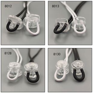 塑料透明弹簧扣衣服下摆袋口抽绳防嗮衣帽子腰带松紧弹力鞋带调节