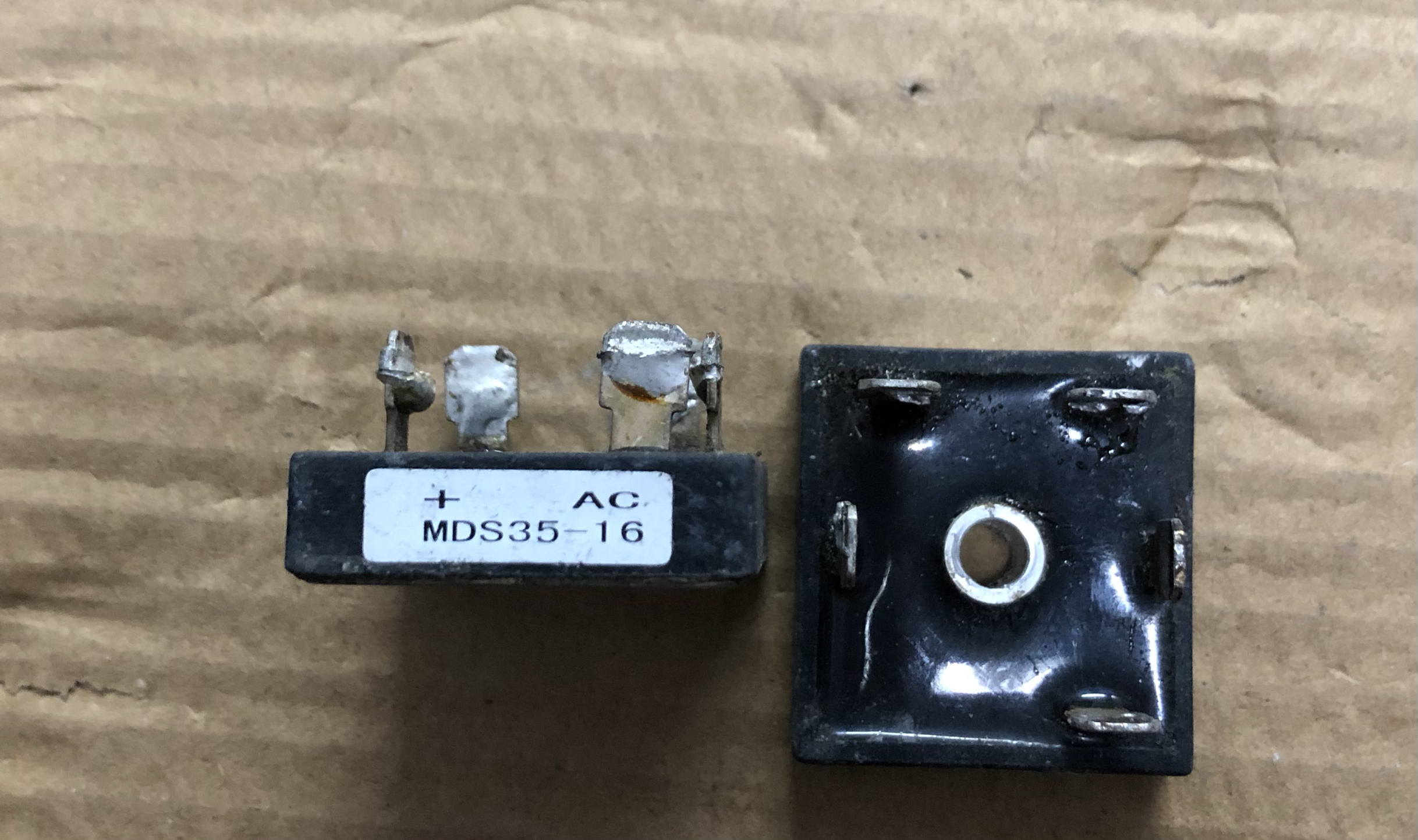 拆机三相整流桥 MDS35-16 MDS35E-16 MDS35D-16 五脚短脚