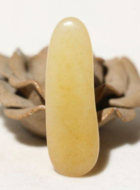 油润11.64克白玉挂件吊坠把件手玩件新疆和田玉籽料原石原料