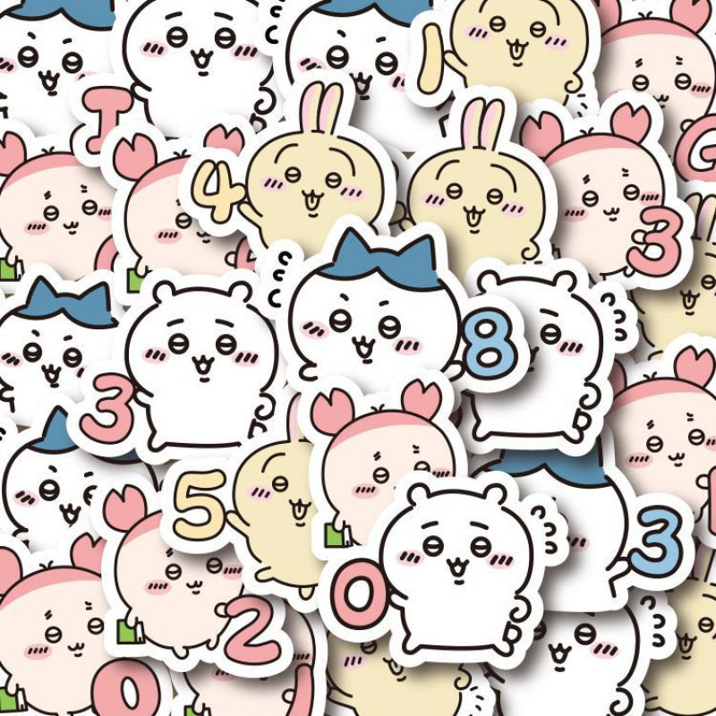 吉伊卡哇贴纸200张字母数字chiikawa周边装饰手帐手机行李箱电脑,3C数码配件,笔记本个性小贴纸,淘宝优惠券,粉丝福利购,淘宝优惠卷