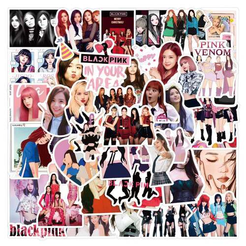 韩国BLACKPINK粉墨贴纸LISA贴纸
