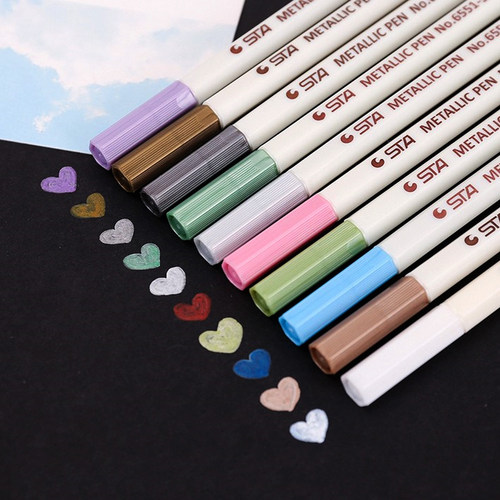 斯塔珠光黑卡专用涂鸦油漆笔