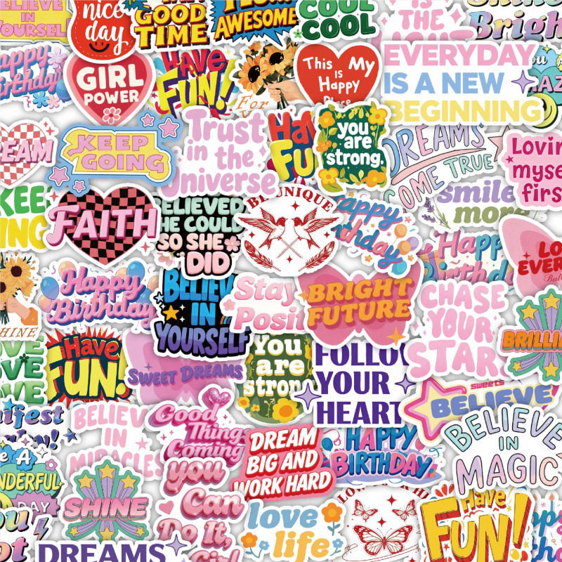 激励英文贴纸120张励志文字少女心手帐手机行李箱笔记本电脑装饰,3C数码配件,笔记本个性小贴纸,淘宝优惠券,粉丝福利购,淘宝优惠卷