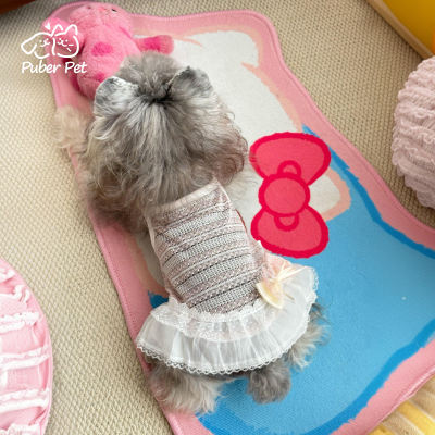 宠物狗衣服小型犬夏天薄款蕾丝吊带泰迪中型犬猫咪衣服公主风