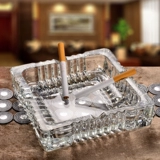 Маленькая стеклянная креативная пепельница для офиса, европейский стиль, делается под заказ, с печатью вашего логотипа