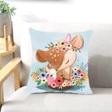 Подушка, мультяшная милая детская наволочка, «сделай сам», в цветочек