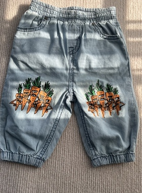 元 英国 Stell* 胡萝卜牛仔裤背带裤宝宝春秋装外穿一岁夏季可爱