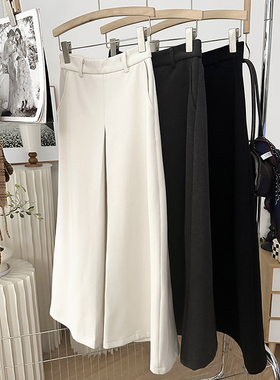 1CoMo 新款百搭时尚休闲日常通勤舒适松紧腰高腰毛呢半身裙308952