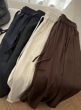 CoMo 新款百搭时尚韩版设计感舒适阔腿宽松显瘦爆款休闲裤1539