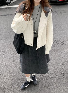 CoMo 2025年冬季新款连帽棉服女加厚高级感时尚棉衣外套短款9988