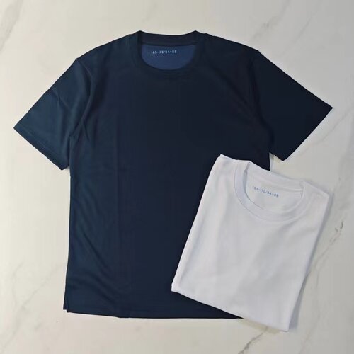 纯色短袖体能服上衣夏季体能训练服套装圆领T恤黑色透气户外运动