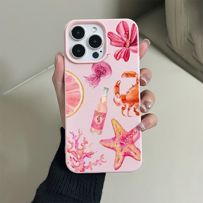 Ocean octopus sea turtle soft case适用iphone 11 12 13 14 15 16 plus 17 pro max XR XS MAX