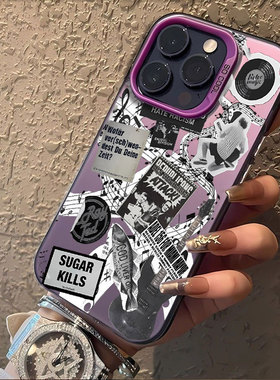 Vintage Guitar Newspaper Cool European American Protective Case 适用 iPhone 17 Pro Max 16 Pro 15 14