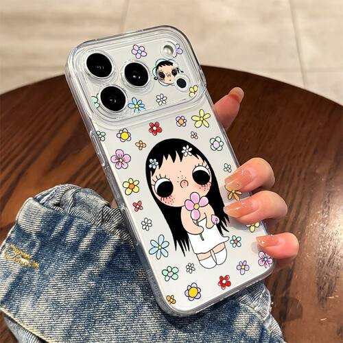 Floral Jade Rabbit Precise Cutout Space Soft Phone Case 适用 iPhone 17 Pro Max 16 15 14 13 Pro
