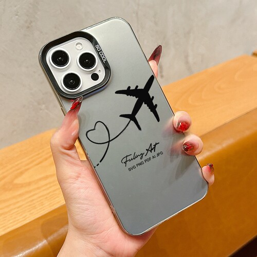Love Airline Route case适用iphone 11 12 13 14 15 16 plus 17 pro max XR XS MAX 7 8 PLUS