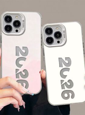 Blue Fireworks Pattern Color Silver Hard Case 适用 iPhone 14 15 Pro Max 16 17 Pro Shockproof Cover