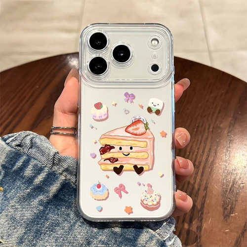 Cute Cake Soft Space Phone Case 适用 iPhone 17 Pro Max 16 15 14 13 Pro 7 Plus