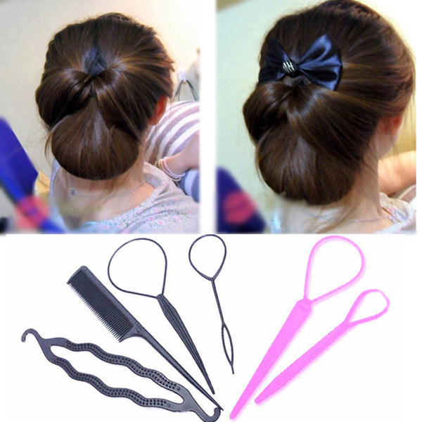 盤發器套裝花苞頭丸子頭造型工具4件套diy編發神器穿發針紮頭發器在類目 飾品/流行首飾/時尚飾品新, 髮飾中 - 來自Buy2taobao.com提供專業的淘寶代購服務