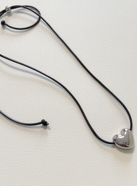 镀金女抽绳项链可调节ins