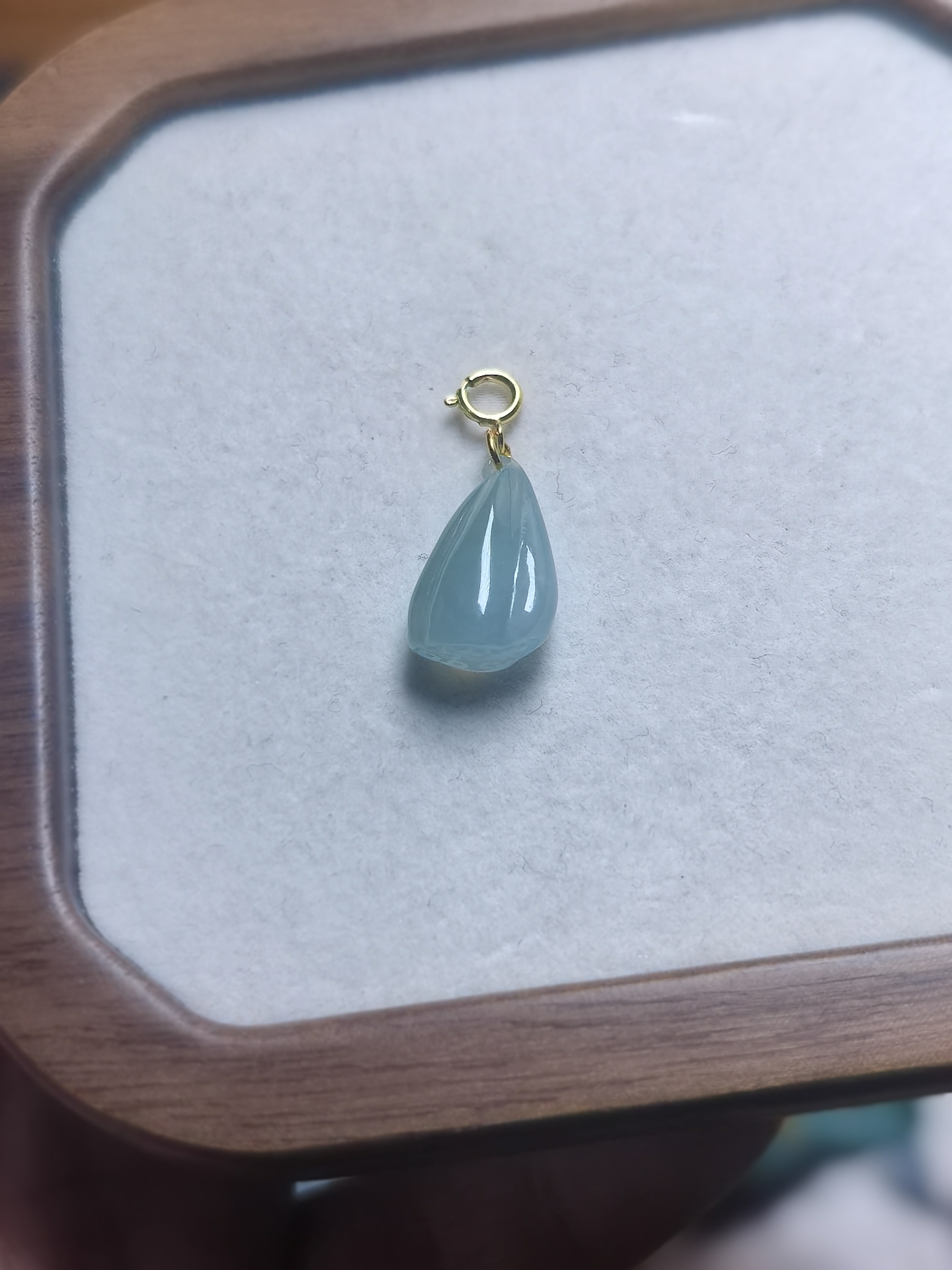 天然缅甸翡翠A货冰种翡翠莲蓬小滴溜手串配饰