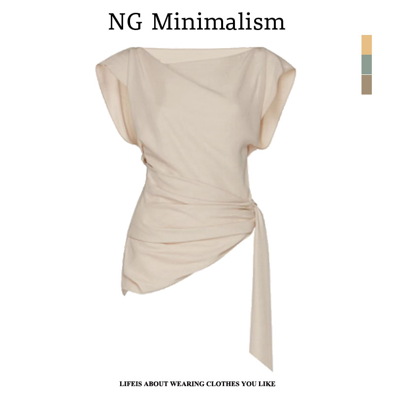 【现货】NG Mini  2025夏季新款独特漂亮修身显瘦不规则设计上衣