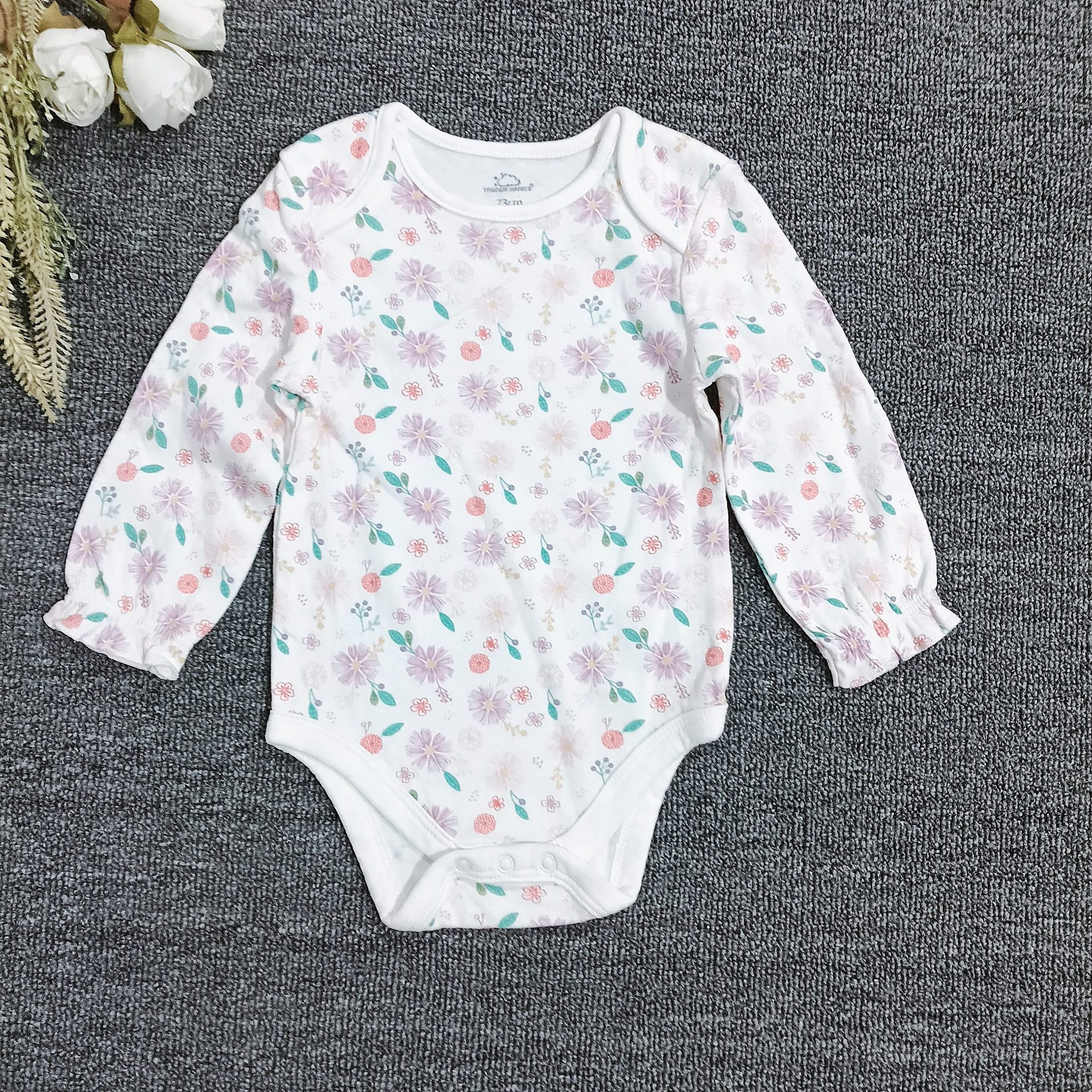 外贸原单婴儿衣服春秋款套装女宝宝夹棉保暖背带裙子两件套外出服