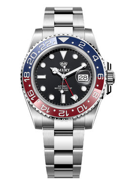 美力GMT316L精钢防水机械手表