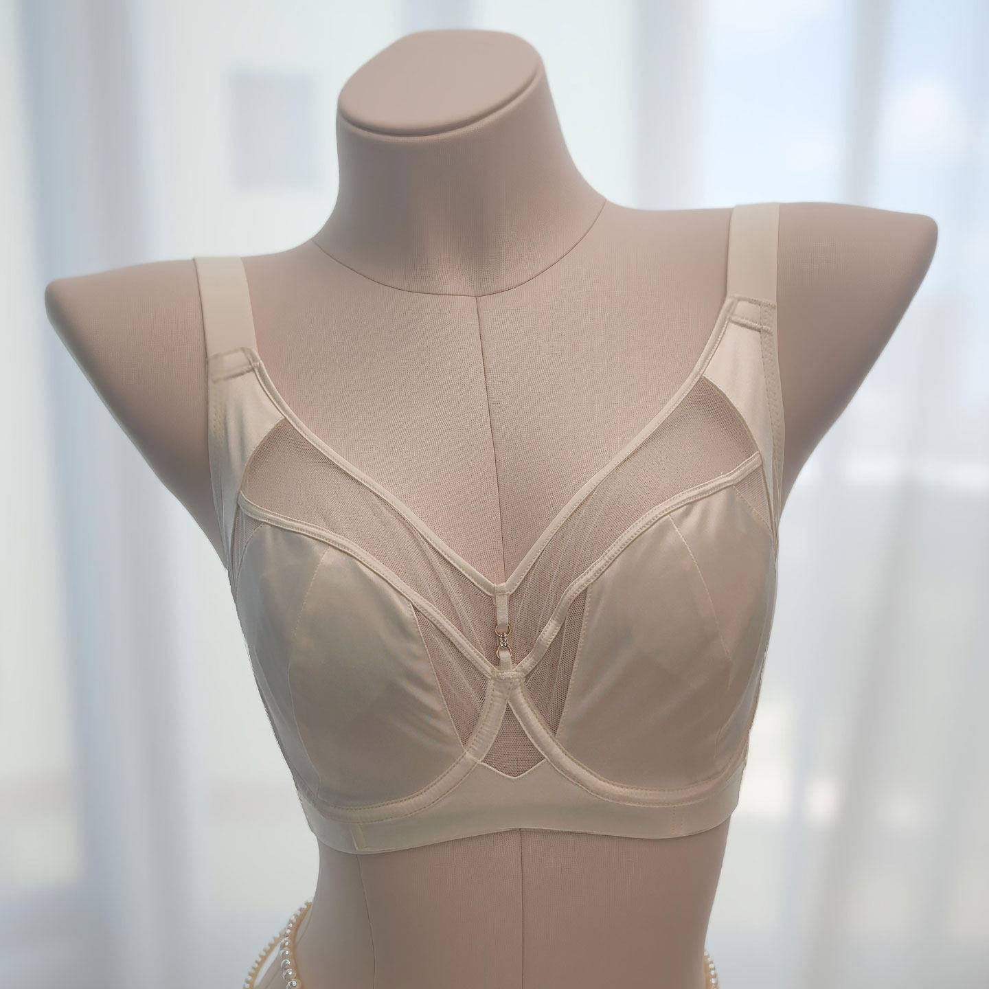 兔耳朵超薄无海绵大胸变小胸内衣