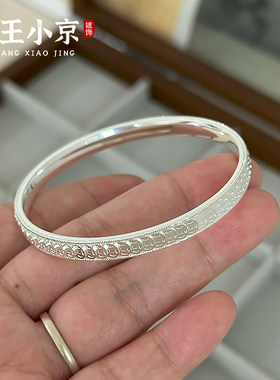 钱多多财源滚滚银手镯