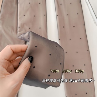 袜 波点加绒加厚黑透肤色光腿神器女打底袜连裤 小可爱 驱动新款