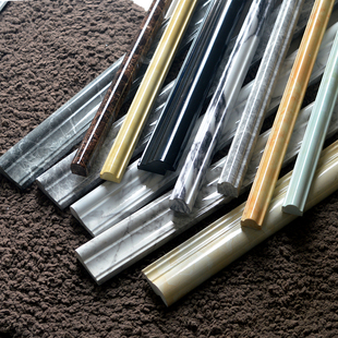 瓷砖包口收边线墙砖半弧腰线楼梯压顶条卫生间装饰线大理石线条