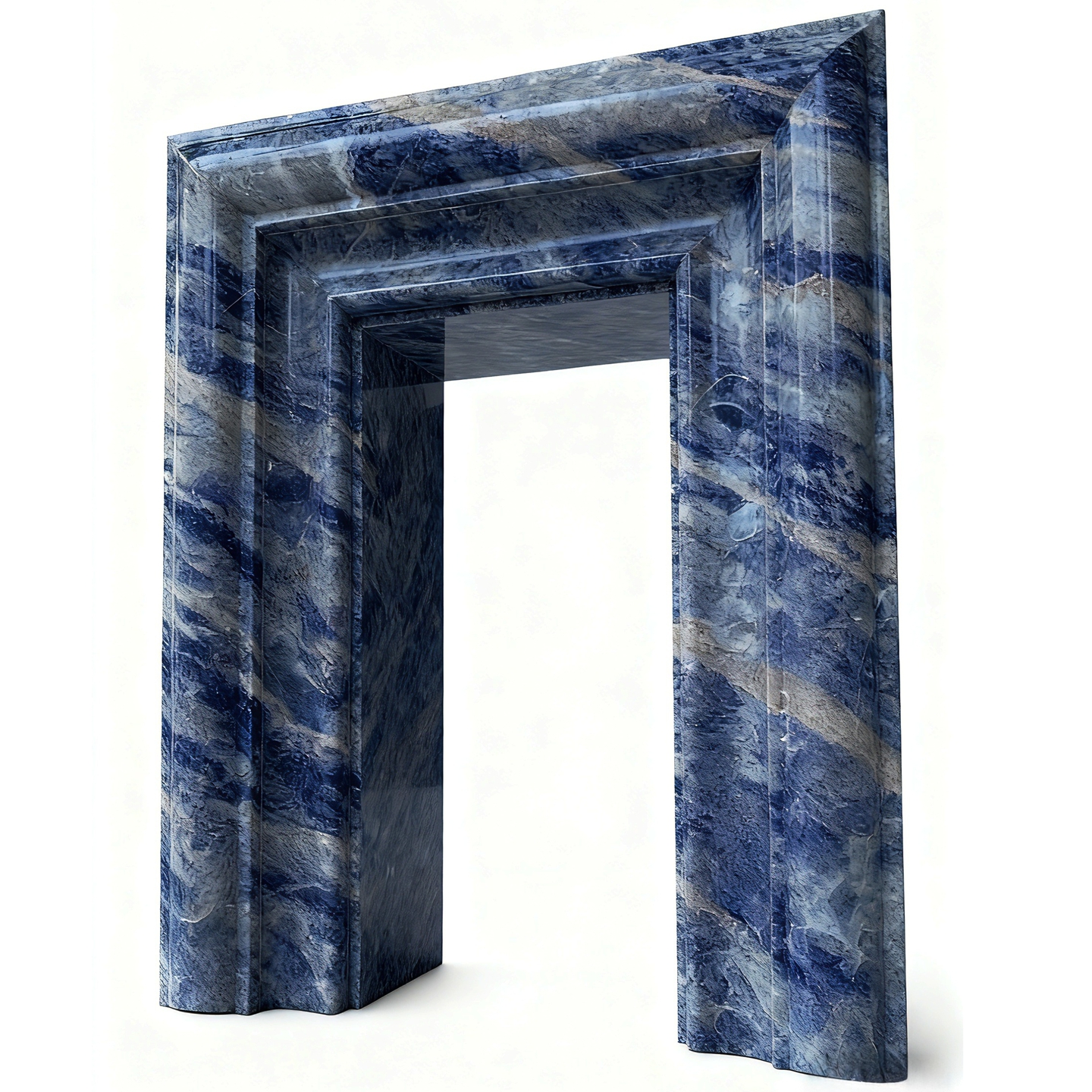 大理石线条蓝色岩板瓷砖背景墙边框线门套包边墙砖收边线微晶石线