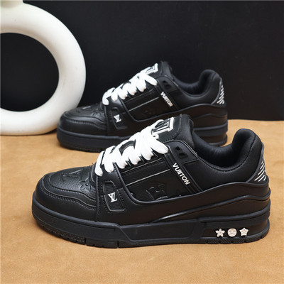 黑白熊猫小白鞋女ins风百搭板鞋