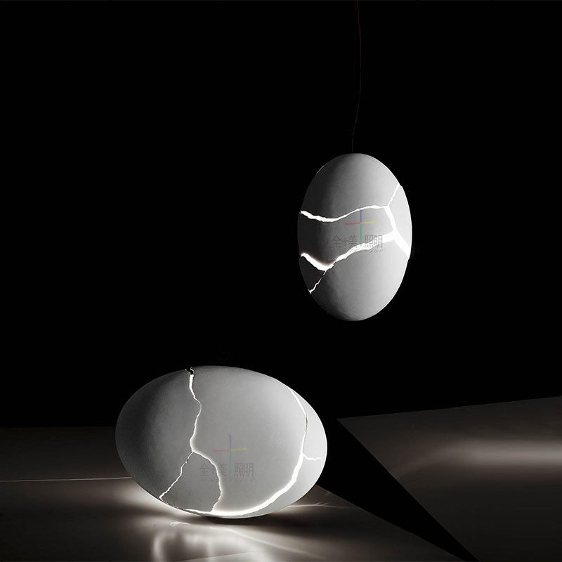 个性创意碎裂的蛋造型吊灯酒店大堂商场中庭餐厅吧台酒吧ktv吊灯