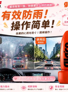 SOFT99汽车玻璃驱水剂防雨防水