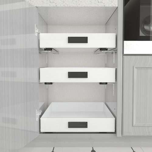 厨房深柜改造带轨道环保pp材料