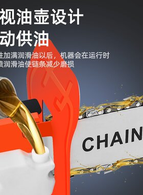 电据切割锯木头家用小型手持电锯伐木锯角磨机改装电链锯手提电动