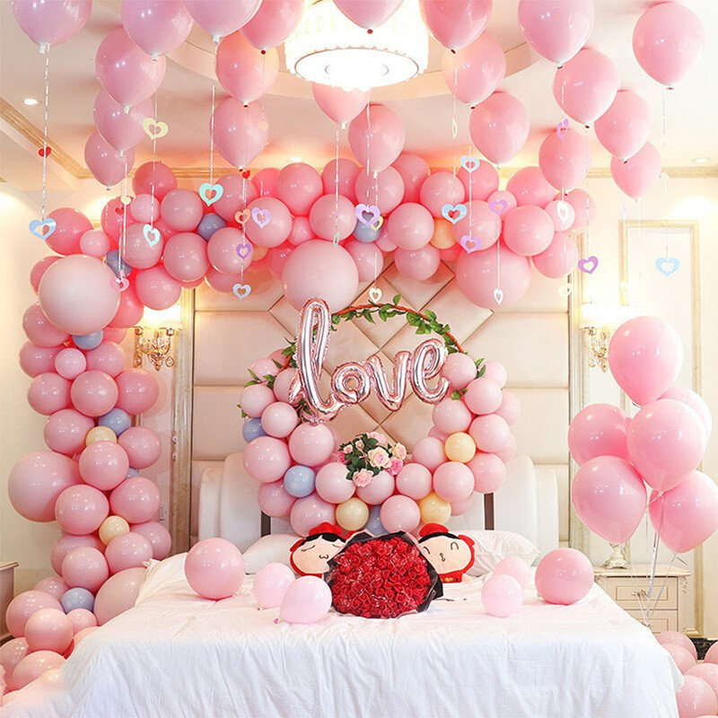 新款粉色结婚气球套装装饰婚房布置卧室装扮婚礼求婚喜庆婚庆用品,节庆用品/礼品,气球,淘宝优惠券,粉丝福利购,淘宝优惠卷