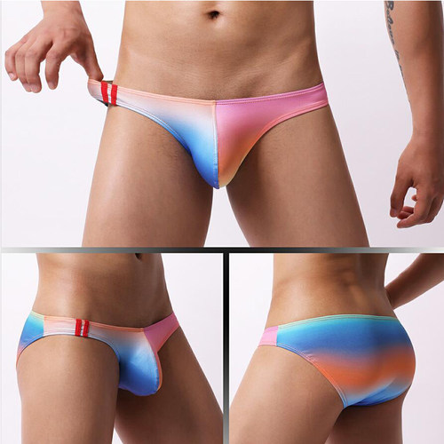 男士三角内裤卡通印花青年高弹潮