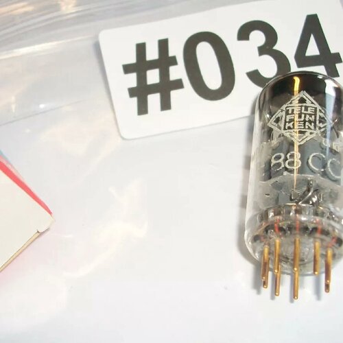 德律风根E88CC电子管肥环平滑斜支架直代6922