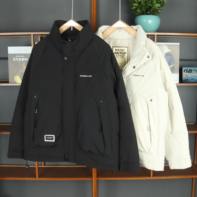 2025冬季韩版宽松立领羽绒服外套