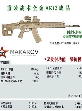 【MAKAROV】重装战术全金AK12定制成品
