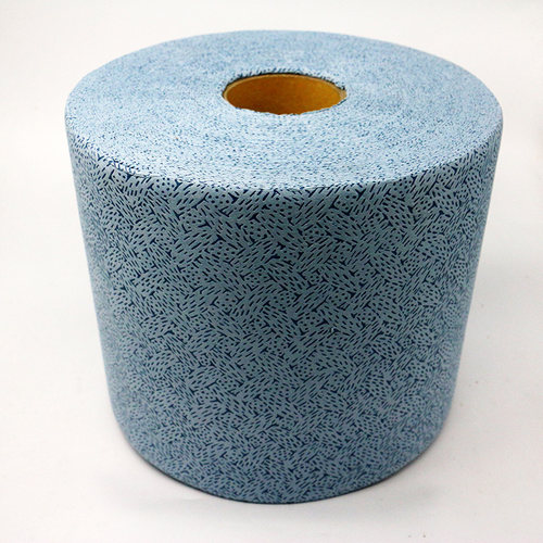 蓝色树皮纹机器吸油布静电除尘纸