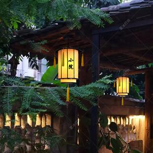 中式庭院门头灯笼中国风走廊别墅室外防水餐饮火锅店茶楼长串吊灯