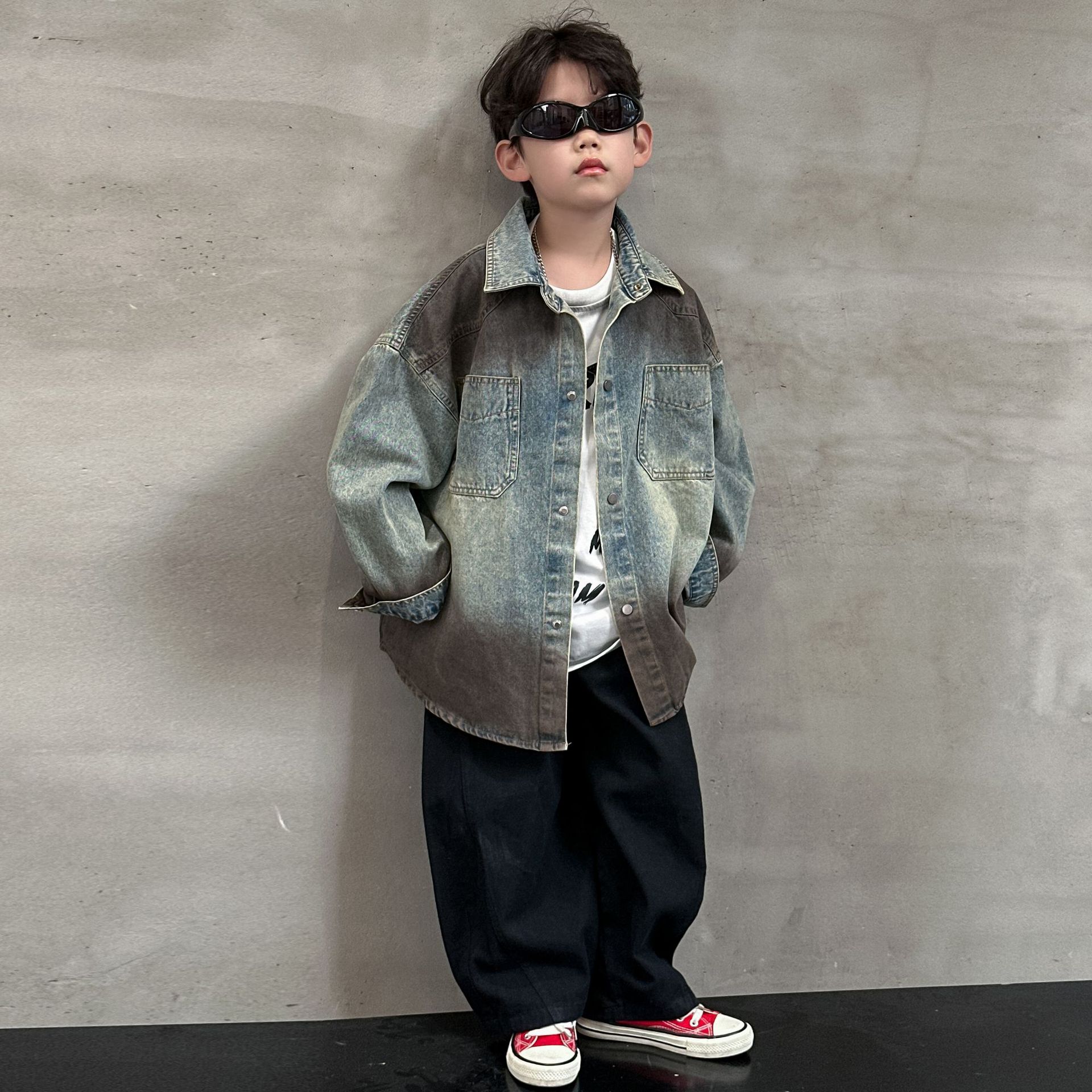 【专业的ODM公司】牛仔外套2026季儿童休闲上衣中小童春潮