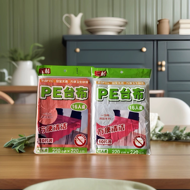 一次性桌布防水塑料薄膜酒席饭店