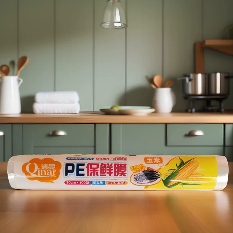 清亮一次性PE保鲜膜食品用加厚微波炉加热冰箱保鲜蔬菜水果家用