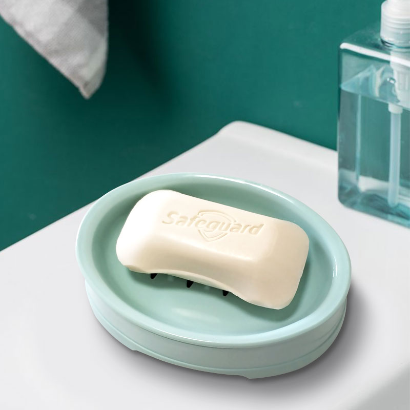 三美优家香皂盒沥水镂空浴室塑料双层家用洗漱台洗手池3个包邮