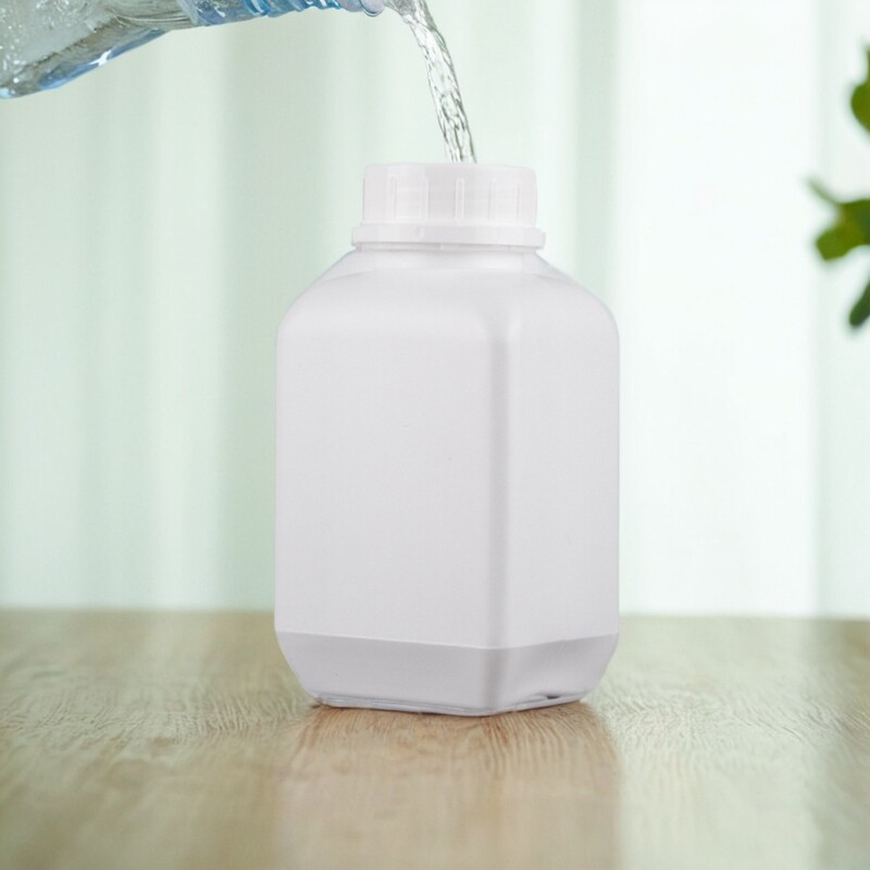 带内盖粉末瓶样品瓶大口500ml半透明实验加厚小空瓶子pe喷雾