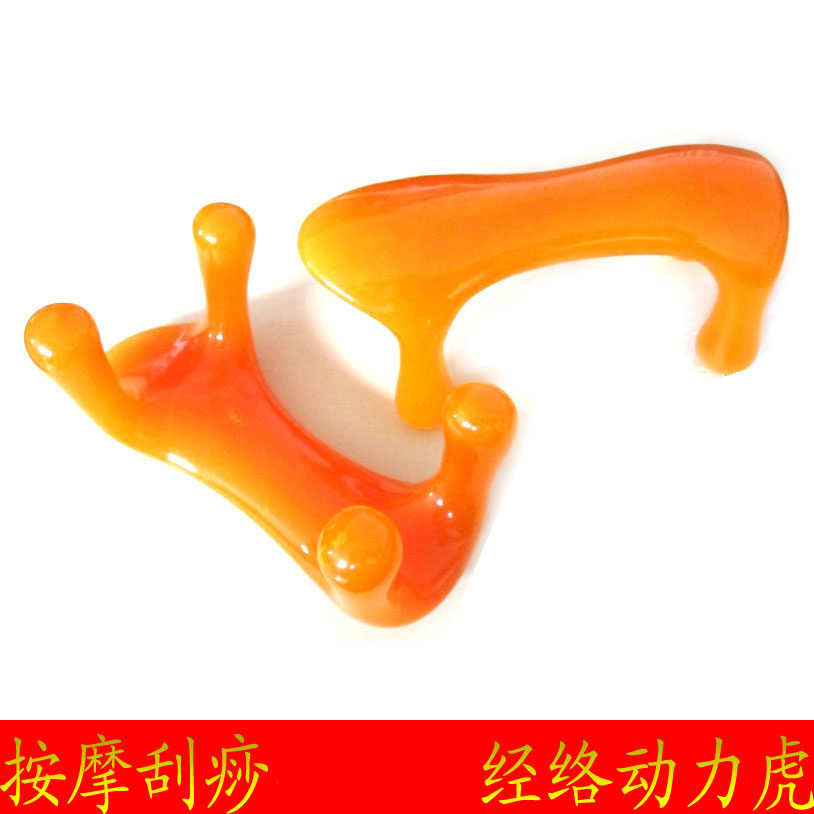 大号蜜蜡按摩狗推拿虎按摩器颈椎脊椎点穴开背膀胱经足底经络包邮